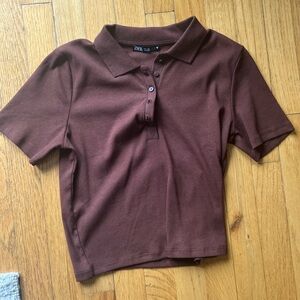 Zara Brown Polo Shirt
